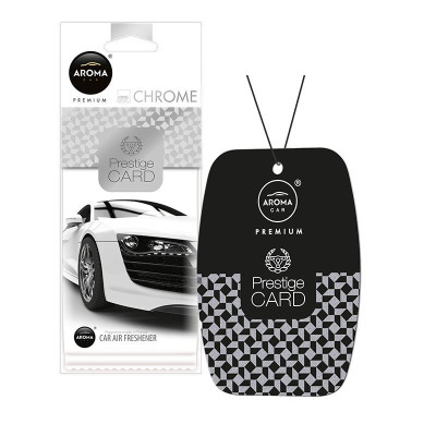 Ароматизатор для авто Aroma Car Prestige Card Chrome серебряный автомобильный (83544) Ароматизатор для авто Aroma Car Prestige Card Chrome серебряный автомобильный (83544)