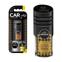 Ароматизатор для авто Aroma Car Prestige Vent Gold премиум запах для салона автомобиля (83202)
