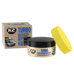 Паста для полірування кузова К2 Turbo з губкою банка 250 г (K004) Паста для полірування кузова К2 Turbo з губкою банка 250 г (K004)