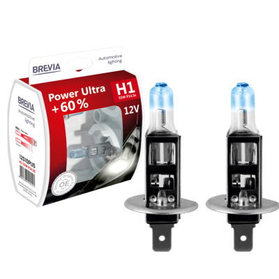 Галогенові лампи BREVIA H1 POWER ULTRA +60% 12010PUS