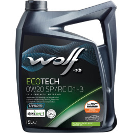 Моторное масло Wolf ECOTECH 0W-20 SP/RC D1-3 5л (1049892) Моторное масло Wolf ECOTECH 0W-20 SP/RC D1-3 5л (1049892)