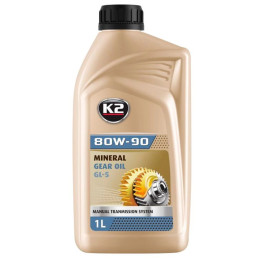 Олива трансмісійна K2 Mineral Gear Oil GL-4/GL-5 80W-90 1 л (O5541E)