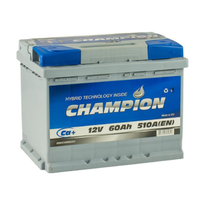 Автомобильный аккумулятор 60 Ah/12V Champion Euro Автомобильный аккумулятор 60 Ah/12V Champion Euro