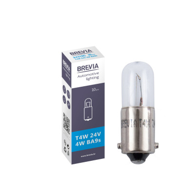 Галогенная лампа BREVIA T4W 24V 4W 24319C Галогенная лампа BREVIA T4W 24V 4W 24319C