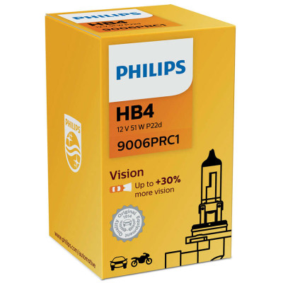 Автолампа вказівна Philips PR 9006 HB4 12V 55W (P22d) (шт.) Автолампа вказівна Philips PR 9006 HB4 12V 55W (P22d) (шт.)
