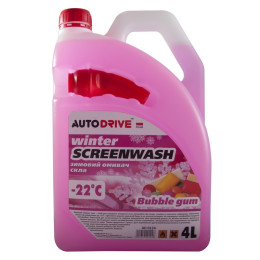Омыватель зимний -22 Autodrive "Bubble Gum" с лейкой 4л Омыватель зимний -22 Autodrive "Bubble Gum" с лейкой 4л