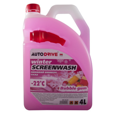 Омыватель зимний -22 Autodrive "Bubble Gum" с лейкой 4л Омыватель зимний -22 Autodrive "Bubble Gum" с лейкой 4л