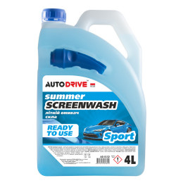 Летний омыватель стекла Auto Drive Sport 4 литра для авто (AD0132)