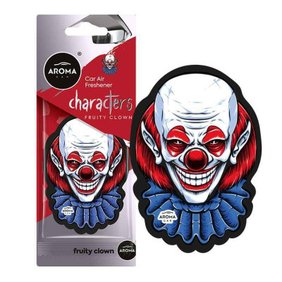 Сухой автомобильный ароматизатор Aroma Car Cellulose Red Clown Characters для салона авто (12049) Сухой автомобильный ароматизатор Aroma Car Cellulose Red Clown Characters для салона авто (12049)