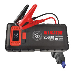 Авто бустер пусковий пристрій Alligator Jump Starter 1500A 2500A 25800mAh Power Bank для авто (JS848)