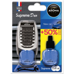 Ароматизатор для авто Aroma Car Supreme Duo запах нового авто 8 мл (92518)
