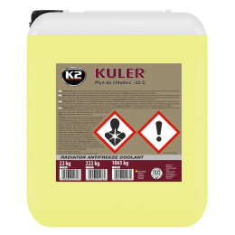 Рідина охолоджуюча К2 Kuler Long Life -35 °C жовта 22 кг (W406Y) Рідина охолоджуюча К2 Kuler Long Life -35 °C жовта 22 кг (W406Y)