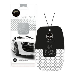 Аромат для авто Aroma Car Prestige Card Silver освежитель воздуха в машину (92665)