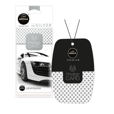 Аромат для авто Aroma Car Prestige Card Silver освежитель воздуха в машину (92665)