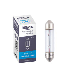 Галогенная лампа BREVIA C10W 24V 10W 24317C Галогенная лампа BREVIA C10W 24V 10W 24317C