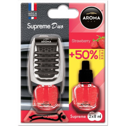 Ароматизатор автомобильный Aroma Car Supreme Duo клубника 8 мл для авто (92254)