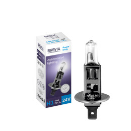Галогенова автолампа Brevia H1 Power Duty 24V одна штука (24010PDC)