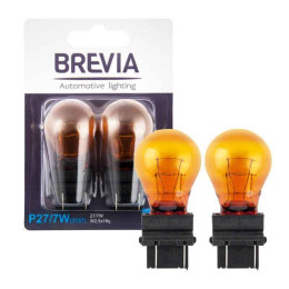 Галогенні лампи Brevia P27/7W 12V 27/7W AMBER набір 2 лампи (12340B2)