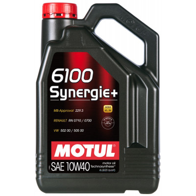 Моторное масло MOTUL 6100 Synergie+ SAE 10W-40 4л Моторное масло MOTUL 6100 Synergie+ SAE 10W-40 4л