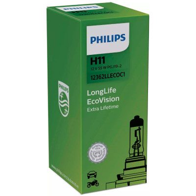 Автолампа Philips LLECO 12362 H11 LL ECO CP 12V55W (PGJ19-2) (шт.) Автолампа Philips LLECO 12362 H11 LL ECO CP 12V55W (PGJ19-2) (шт.)