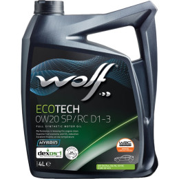 Моторное масло Wolf ECOTECH 0W-20 SP/RC D1-3 4л (1049891) Моторное масло Wolf ECOTECH 0W-20 SP/RC D1-3 4л (1049891)