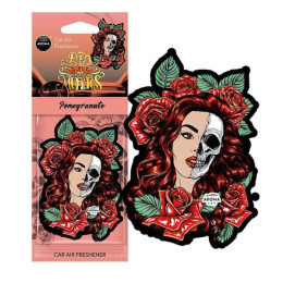 Аромат для авто Aroma Car Cellulose Dia De Los Muertos с запахом граната сухой (12070)