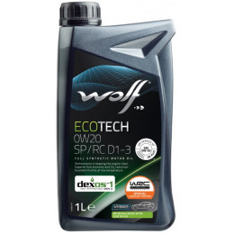 Моторное масло Wolf ECOTECH 0W-20 SP/RC D1-3 1л (1049889) Моторное масло Wolf ECOTECH 0W-20 SP/RC D1-3 1л (1049889)