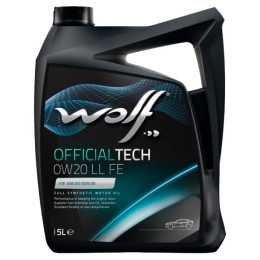 Моторное масло Wolf OfficialTech LL FE 0W-20, 5л (8331336) Моторное масло Wolf OfficialTech LL FE 0W-20, 5л (8331336)
