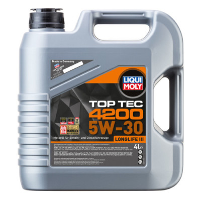 Синтетична моторна олива - Top Tec 4200 SAE 5W-30 4л. Синтетична моторна олива - Top Tec 4200 SAE 5W-30 4л.
