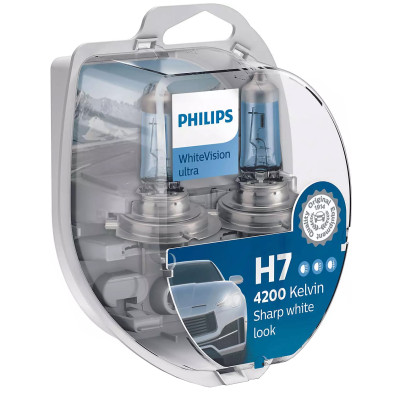 Автолампа Philips Н7/W5W 12972 WVU 12V WhiteVision ultra +60% (4200K) (блістер) (шт.) Автолампа Philips Н7/W5W 12972 WVU 12V WhiteVision ultra +60% (4200K) (блістер) (шт.)