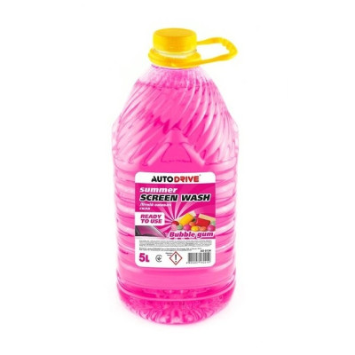 Летний омыватель стекол Auto Drive Bubble Gum для авто 5 литров (AD0134) Летний омыватель стекол Auto Drive Bubble Gum для авто 5 литров (AD0134)