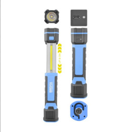 Ліхтар для Кемпінгу світлодіодний для риболовлі або будинку Brevia 3W COB+1W LED 300lm 2000mAh (11340)