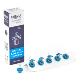 Галогенні лампи Brevia Light Blue BAX B8.4d 12V упаковка 10 штук артикул (12320C) Галогенні лампи Brevia Light Blue BAX B8.4d 12V упаковка 10 штук артикул (12320C)