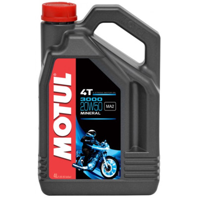 Моторное масло MOTUL 3000 4T SAE 20W-50 4л Моторное масло MOTUL 3000 4T SAE 20W-50 4л
