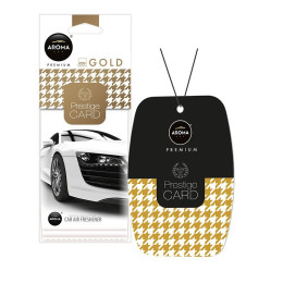 Ароматизатор для авто Aroma Car Prestige Card Gold с освежающим ароматом (92666) Ароматизатор для авто Aroma Car Prestige Card Gold с освежающим ароматом (92666)