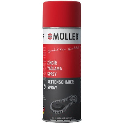 Змазка-спрей для ланцюгів Muller Chain Lubrication Spray, 400мл (шт.) Змазка-спрей для ланцюгів Muller Chain Lubrication Spray, 400мл (шт.)