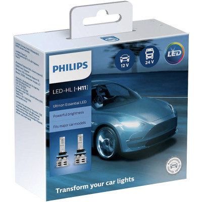 Комплект автоламп Philips LED H11 11362UE2 Ultinon Essential Х2 (шт.) Комплект автоламп Philips LED H11 11362UE2 Ultinon Essential Х2 (шт.)